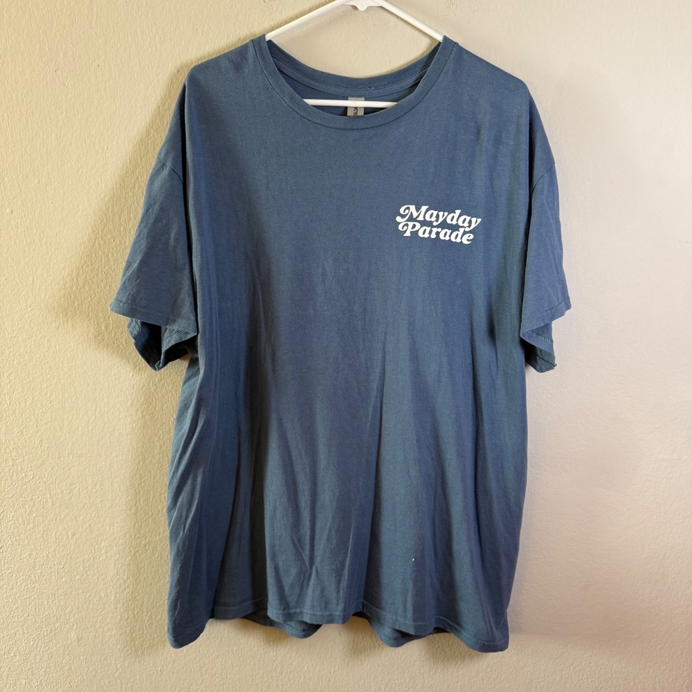Mayday Parade Band Shirt Mens XL Blue Sunshine is a State of Mind Graphic Tee